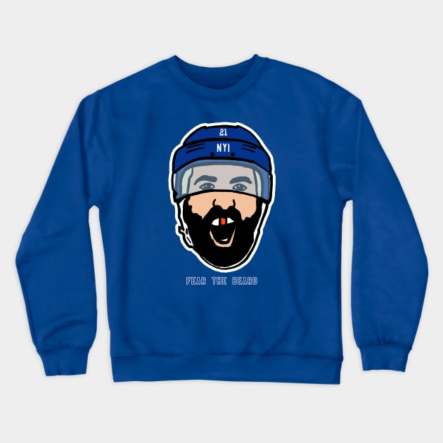 Fear the Beard Crewneck Sweatshirt by Lightning Bolt Designs